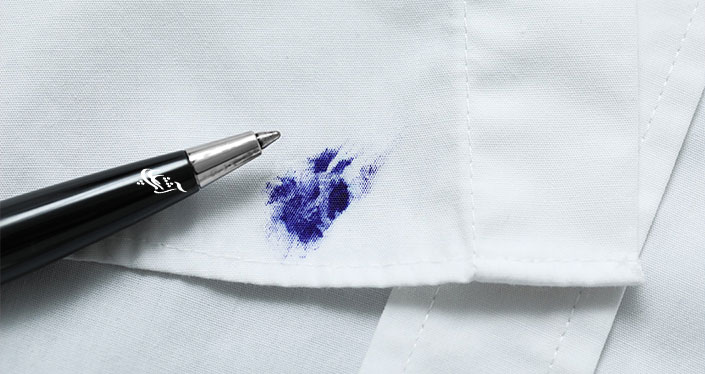 پاک کردن لکه جوهر