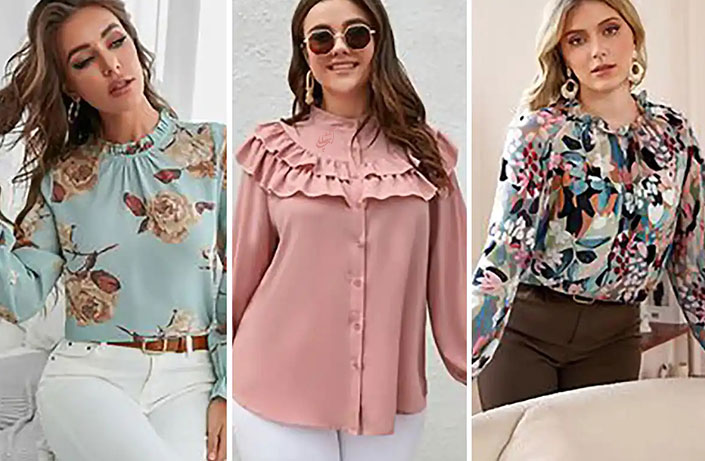 نوع یقه در انواع شومیز