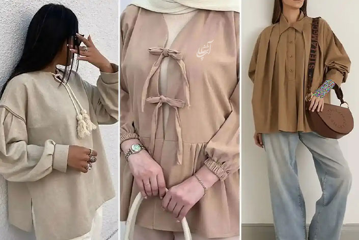 ست کردن رنگ مانتو عروسکی