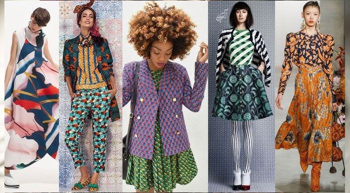 استفاده از لباسهای طرح دار