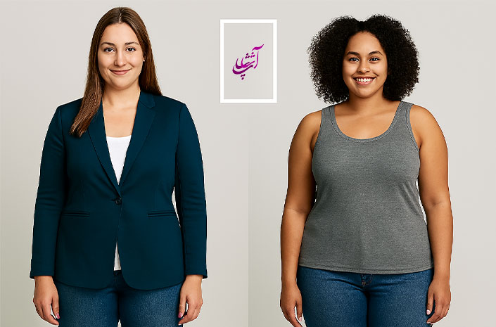 فرم بدن مستطیل شکل و لباس‌های مناسب آن