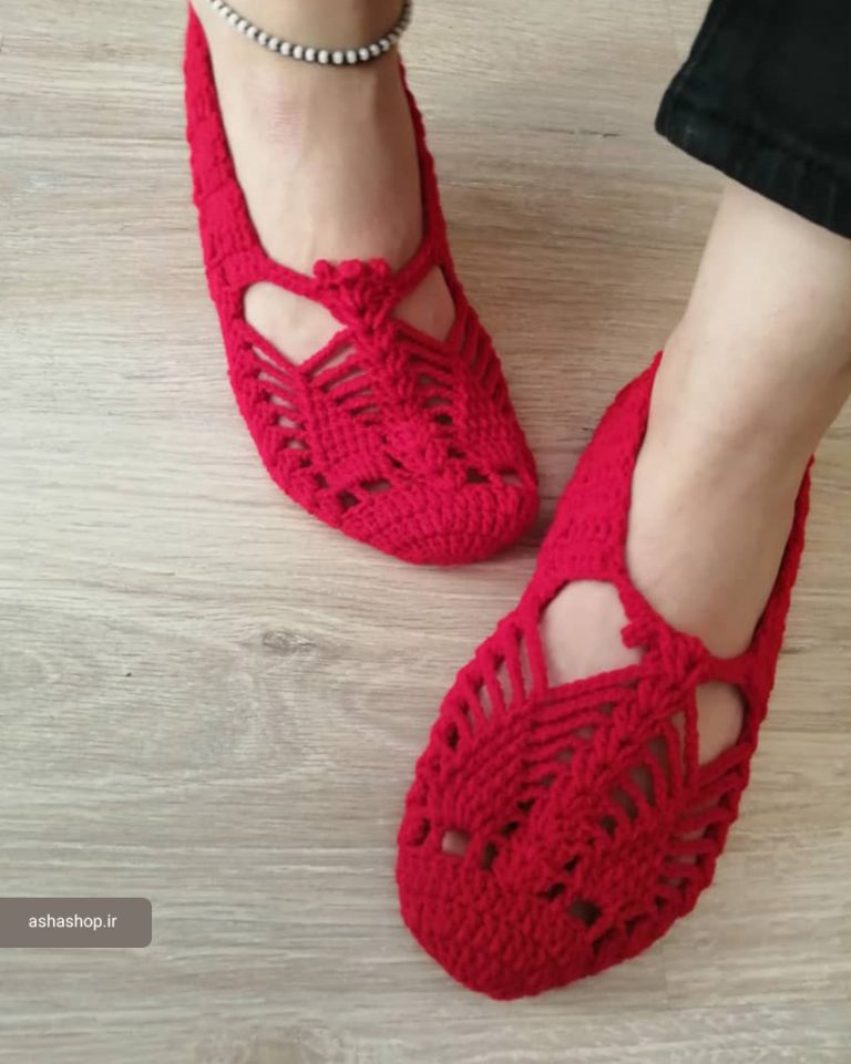 پاپوش دستبافت مدل السا
