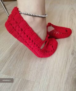 پاپوش دستبافت مدل السا 