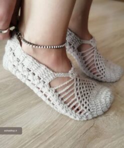 پاپوش کاموایی مدل السانا