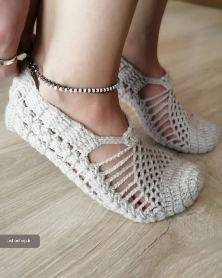 پاپوش کاموایی مدل السانا