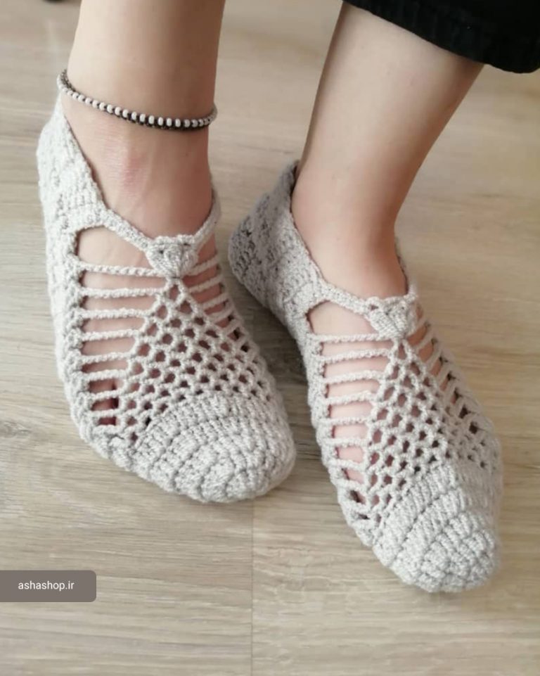 پاپوش کاموایی مدل السانا