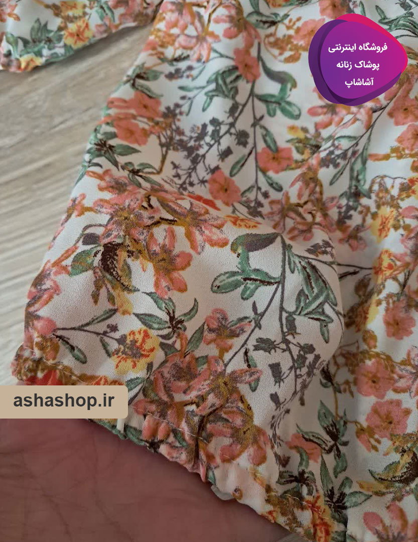 شومیز گلدار طرح کلناز