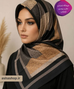 روسری حریر نخ طرح دیبا