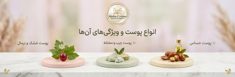 انواع پوست و ویژگی‌های آن‌ها
